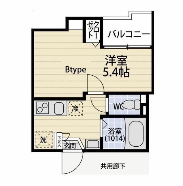IX中板橋(1K/3階)の間取り写真