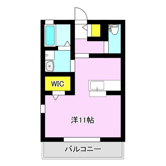 LE RAYON(ワンルーム/1階)の間取り写真