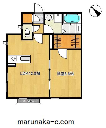 JR横浜線 町田駅 徒歩16分 2階建 築16年(1LDK/2階)の間取り写真