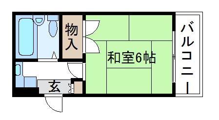 リッチハイツ(1K/3階)の間取り写真