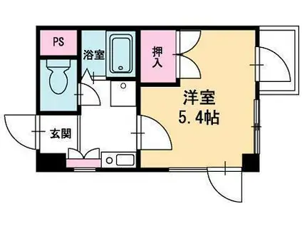 ヒューマンスクエア盛岡南(1K/3階)の間取り写真