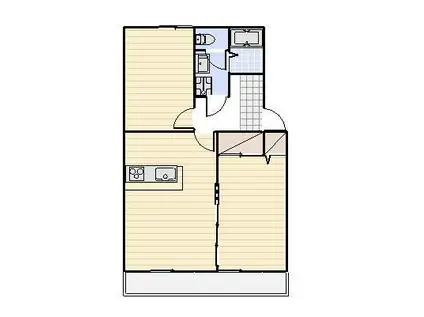 マンションカメリアIII(2DK/2階)の間取り写真