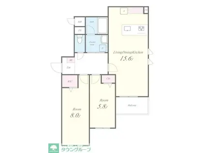 STADT NERIMA-KASUGACHO(2LDK/2階)の間取り写真