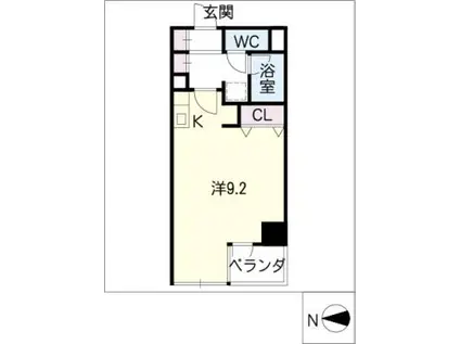 アーバン・ウッズ(ワンルーム/3階)の間取り写真