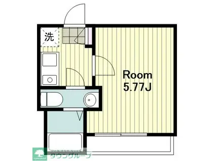 ピカード川崎SIDE A棟(1K/3階)の間取り写真