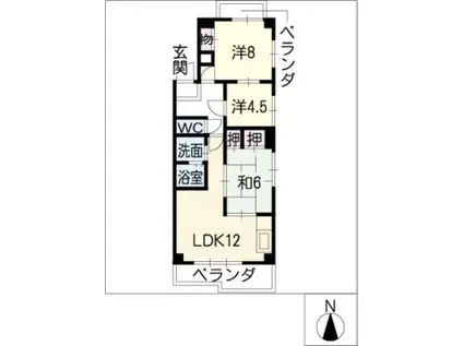 ル・アール(3LDK/3階)の間取り写真