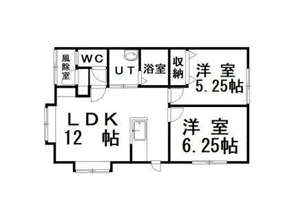 オリーブ55(2LDK/2階)の間取り写真