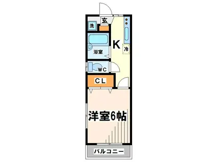 DK.HOUSEII(1K/1階)の間取り写真