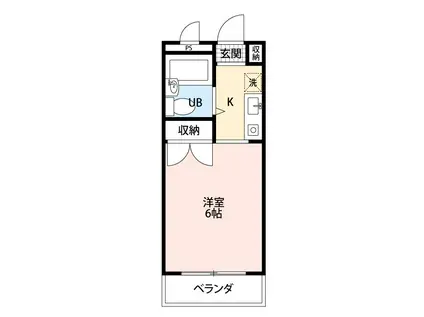 PARK SIDE RICH(ワンルーム/1階)の間取り写真