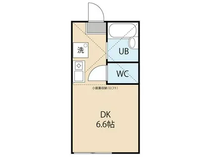 プライムテラス日吉II(ワンルーム/2階)の間取り写真