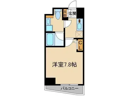 メイクスデザイン板橋区役所前(1K/5階)の間取り写真