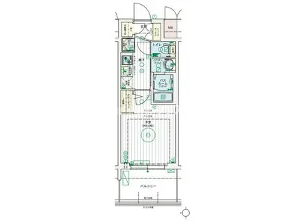 エステムコート難波ウエスト-SIDEIXレデント(1K/3階)の間取り写真