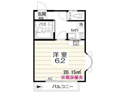 エステート西巣鴨(1K/2階)の間取り写真