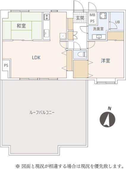 V.I.P.ROYAL氷川台(2LDK/11階)の間取り写真