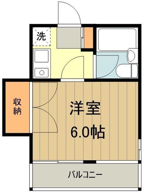 坂本ビル(1K/4階)の間取り写真
