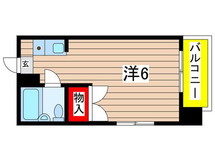 プリミエール鶴舞(ワンルーム/2階)の間取り写真