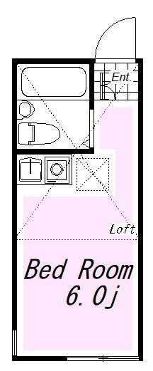 ユナイト鶴見ロザリオ(ワンルーム/1階)の間取り写真