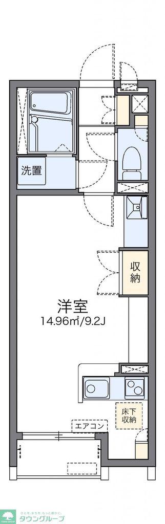レオネクスト第三吉兵衛ハウス(ワンルーム/1階)の間取り写真