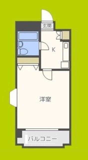 セレッソコート大阪城前(1K/11階)の間取り写真