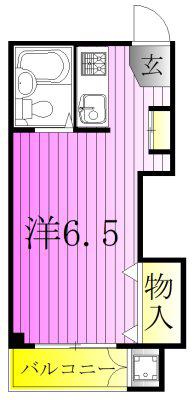 リヴレーヌ56(1K/4階)の間取り写真