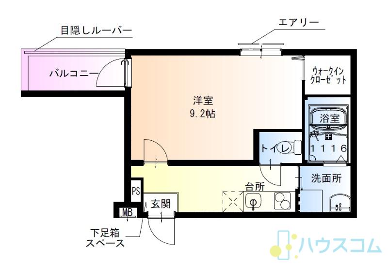 フジパレス阪急茨木北2番館(1K/1階)の間取り写真