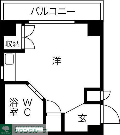 堀田朝日マンション(1K/5階)の間取り写真