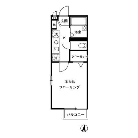 タントハウス(1K/1階)の間取り写真