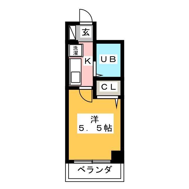 アーバンヒルズ平井(1K/4階)の間取り写真
