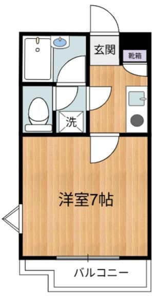 ロジェ高井戸 壱番館(1K/4階)の間取り写真