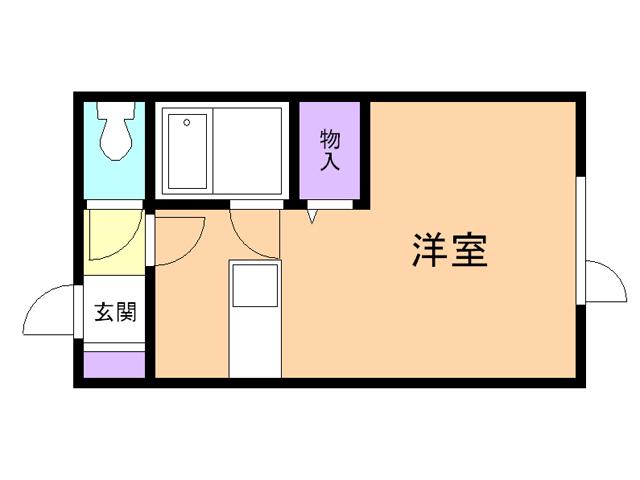 ジョイライフ(ワンルーム/1階)の間取り写真