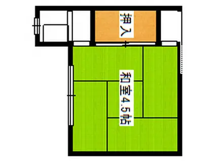 榎荘(1K/2階)の間取り写真