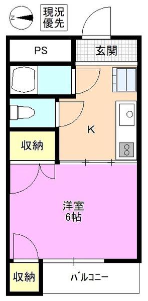 ルミエール(1K/3階)の間取り写真