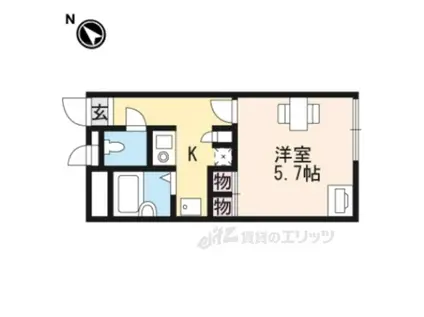 レオパレスアビデ松原町(1K/1階)の間取り写真