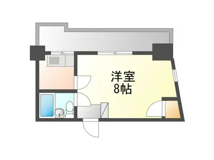 ハイライズ成輝(1K/2階)の間取り写真