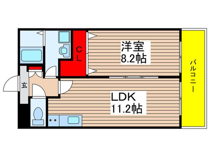 ソリス緑が丘(1LDK/3階)の間取り写真