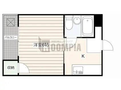 アシスト第3岐阜マンション(1K/2階)の間取り写真