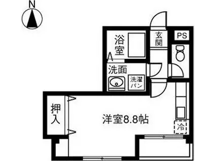 VEREDE泉(1K/3階)の間取り写真