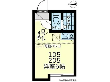 ユナイト南太田ジェラール・ピケ(ワンルーム/2階)の間取り写真