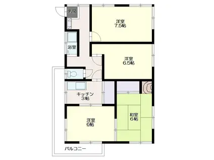 メゾン霞台(4K/2階)の間取り写真