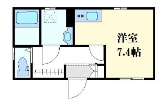 FLEUR若菜町(ワンルーム/3階)の間取り写真