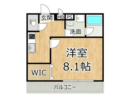 KTIレジデンス福町B(1K/3階)の間取り写真