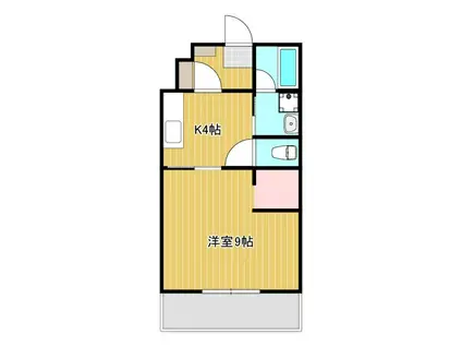 THE TOWL(1K/5階)の間取り写真