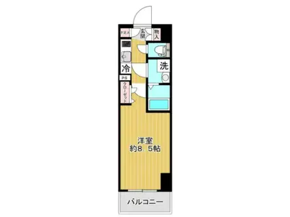 SHOKEN RESIDENCE亀戸(1K/12階)の間取り写真