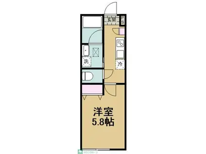 フェリーチェ大泉学園A(1K/3階)の間取り写真