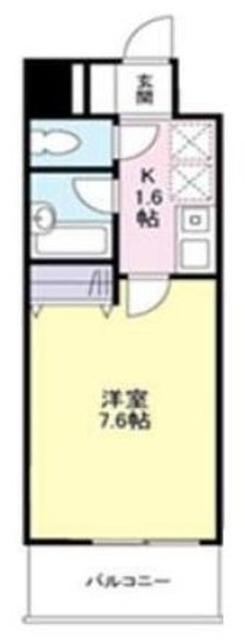 ドゥーエ船堀(1K/1階)の間取り写真