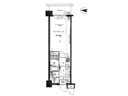 セジョリノース東京(1K/6階)の間取り写真
