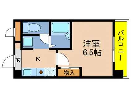 フラーリッシュ宗塚(1K/2階)の間取り写真