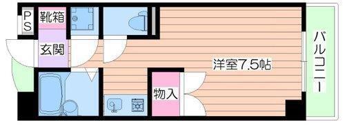 シャルム藤芳(ワンルーム/4階)の間取り写真