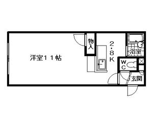 NANGOUISLAND(1K/3階)の間取り写真