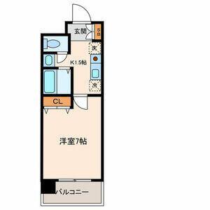 島田マインドタワー(1K/7階)の間取り写真